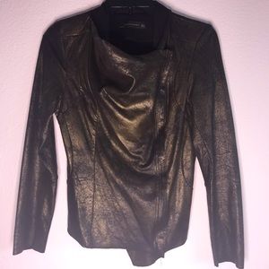 Zara suede waterfall jacket